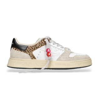 Sneaker Quinnd in pelle bianca