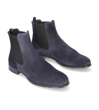 Bottines en daim Pat blue