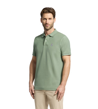 Klassiek groen piqu poloshirt