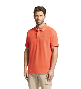 Plo de manga curta Stirling Piqu coral