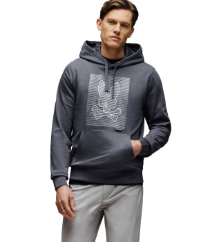 Grant getextureerd sweatshirt zwart
