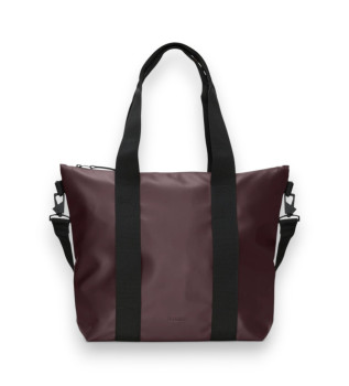 Mini sac fourre-tout bordeaux