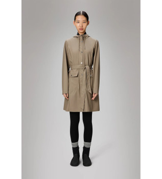 Chaqueta Curve Long beige