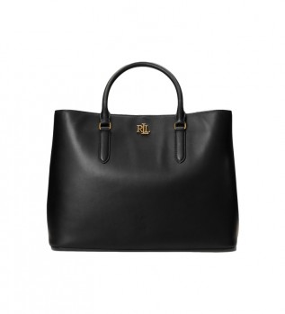 Sac fourre-tout en cuir Sac Marcy en cuir noir