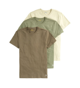 Conjunto de 3 t-shirts verdes,