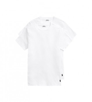 Lot de deux T-shirts classiques blancs