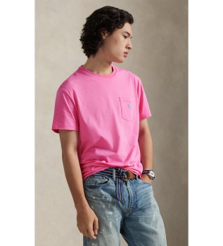 Custom Slim Fit Knit T-shirt roze