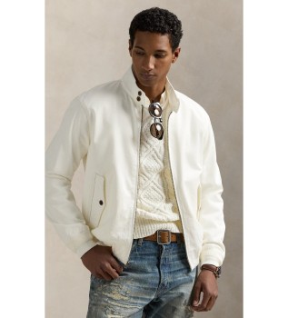 Bedford jacket in white chino cloth