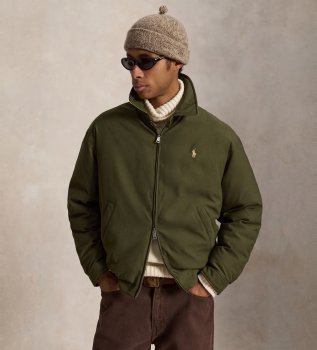Chaqueta de plumón verde oliva