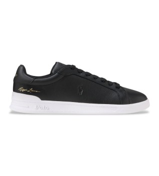 Sneakers Heritage Court II in pelle nera