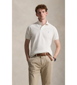 L'iconica polo in piqu� bianco crema