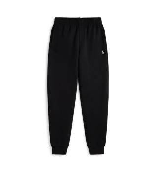 Pantalón jogger de punto doble negro