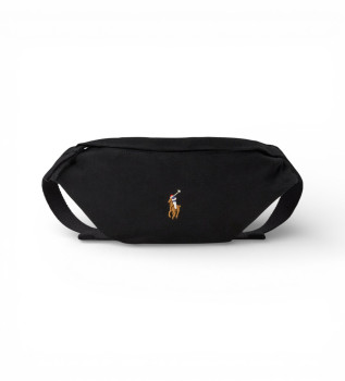 Czarna płócienna saszetka