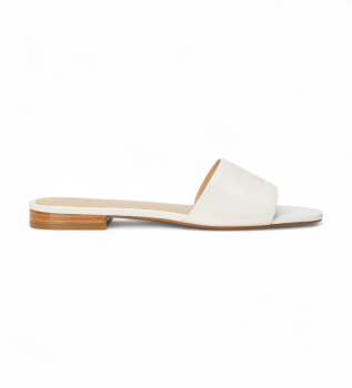 Everley Nappa Leather Sandals branco