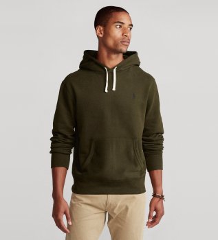 Sweat à capuche en polaire RL vert