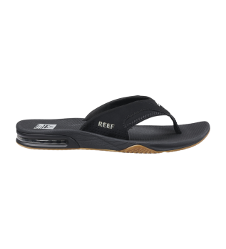 Fanning slippers black