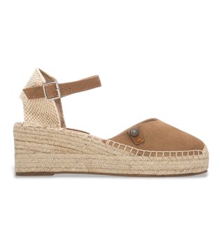 Leather Espadrilles 175235 brown