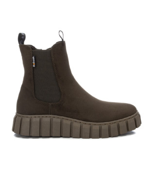 Škornji 170249 zelenkasto rjavi