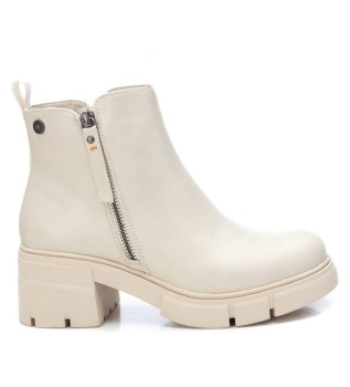 Botines 171054 blanco roto -altura tacn: 6cm-