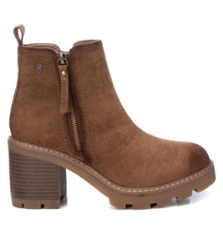 Leren enkellaars 172125 bruin