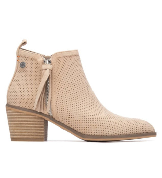 Buty za kostkę 175151 beżowy