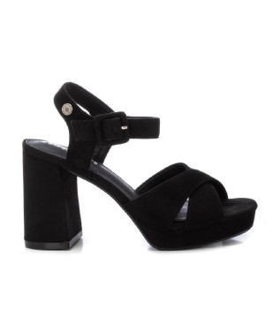Sandales en cuir 172582 noir