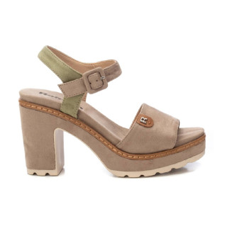 Usnjeni sandali 172793 taupe