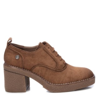170993 bruine schoenen -Hoogte hak 7cm