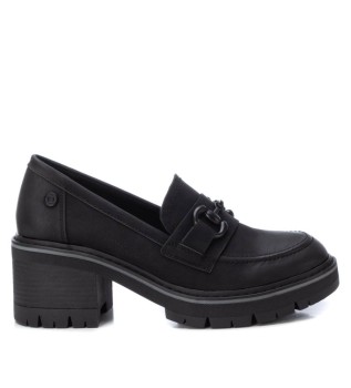 Mocassins avec boucle noire -Hauteur du talon 6cm