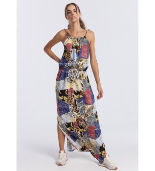 Lang kjole 132993 multicolour