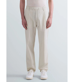 Beige Tapered Fit-Hose