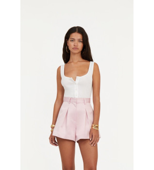 T-shirt with white buttons