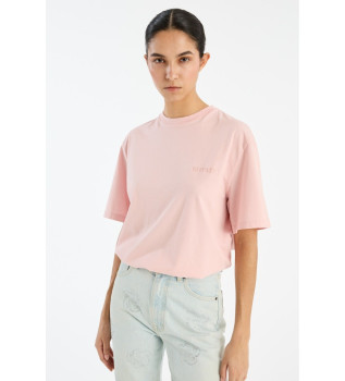 T-shirt rose surdimensionn