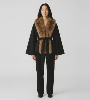 Kurze Jacke Donatella schwarz