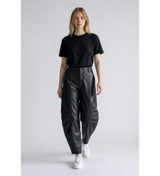 Cargo leren broek Cassandria zwart