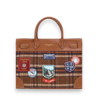 Braune Chamonix Tote Tasche
