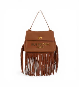 Bolso Les Jours XL Fringes marr�n