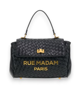 Les Jours XS Tasche mit Motiv, schwarz