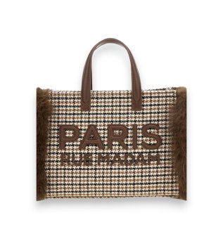 Bolso Megeve Mini Tote marrón