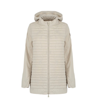 Abrigo acolchado Lorena beige