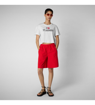 T-shirt I Love Planet blanc