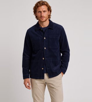 Veste Dorr velours côtelé marine