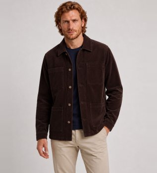 Veste Dorr velours côtelé marron