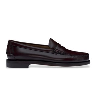 Mocassini classici Dan in pelle marrone bordeaux