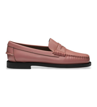 Classic Dan pink leather loafers