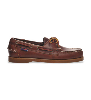 Mocassins en cuir cir� Portland marron