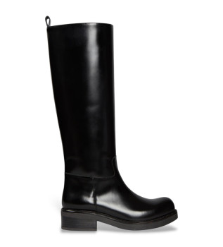 Bottes en cuir Luce noir