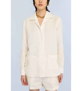 Olive shirt off-white