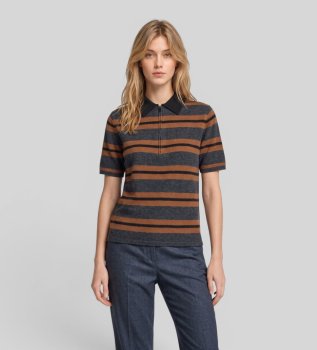 Polo Elsa grigio, marrone