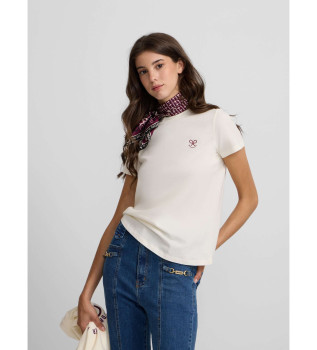 T-shirt letters smile white